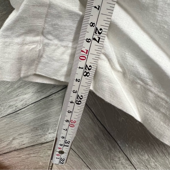 Lane Bryant White Wide Leg Linen Blend Pants Sz 22 - Picture 6 of 7